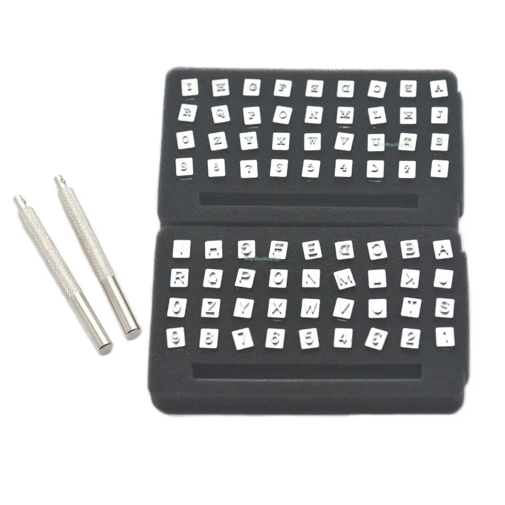 1 Set Alphabet Number Stamp Die Alloy steel Tool 4mm 6mm For Leather Belt Stamper Punch Craft (Alphabet A-Z + Number 0-9)
1 Set Alphabet Number Stamp Die Alloy steel Tool 4mm 6mm For Leather Belt Stamper Punch Craft (Alphabet A-Z + Number 0-9)