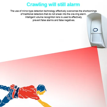 Outdoor Wireless Infared Detector 110 Degree Detection Low Battery Warning Detector GY88
Outdoor Wireless Infared Detector 110 Degree Detection Low Battery Warning Detector GY88