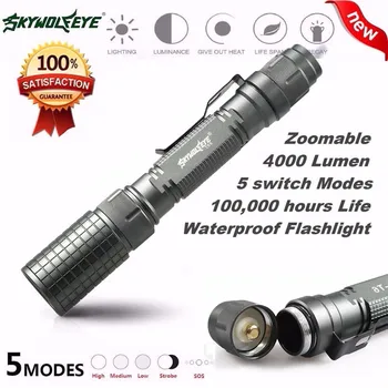 Super Bright 4000LM Cree XM-L T6 Zoomable Focus LED Flashlight Torch 5 Mode Light Lamp 170118
Super Bright 4000LM Cree XM-L T6 Zoomable Focus LED Flashlight Torch 5 Mode Light Lamp 170118