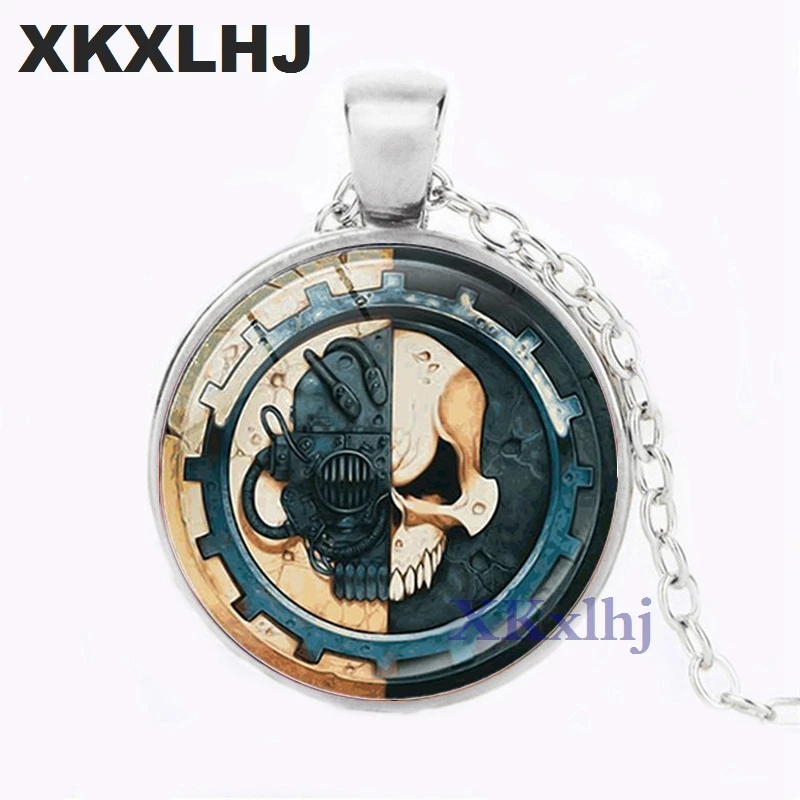 XKXLHJ Warhammer 40k Adeptus Mechanicus Necklacre Picture Charm Space Marines Video Game Silver Plated Pendant Jewelry
XKXLHJ Warhammer 40k Adeptus Mechanicus Necklacre Picture Charm Space Marines Video Game Silver Plated Pendant Jewelry