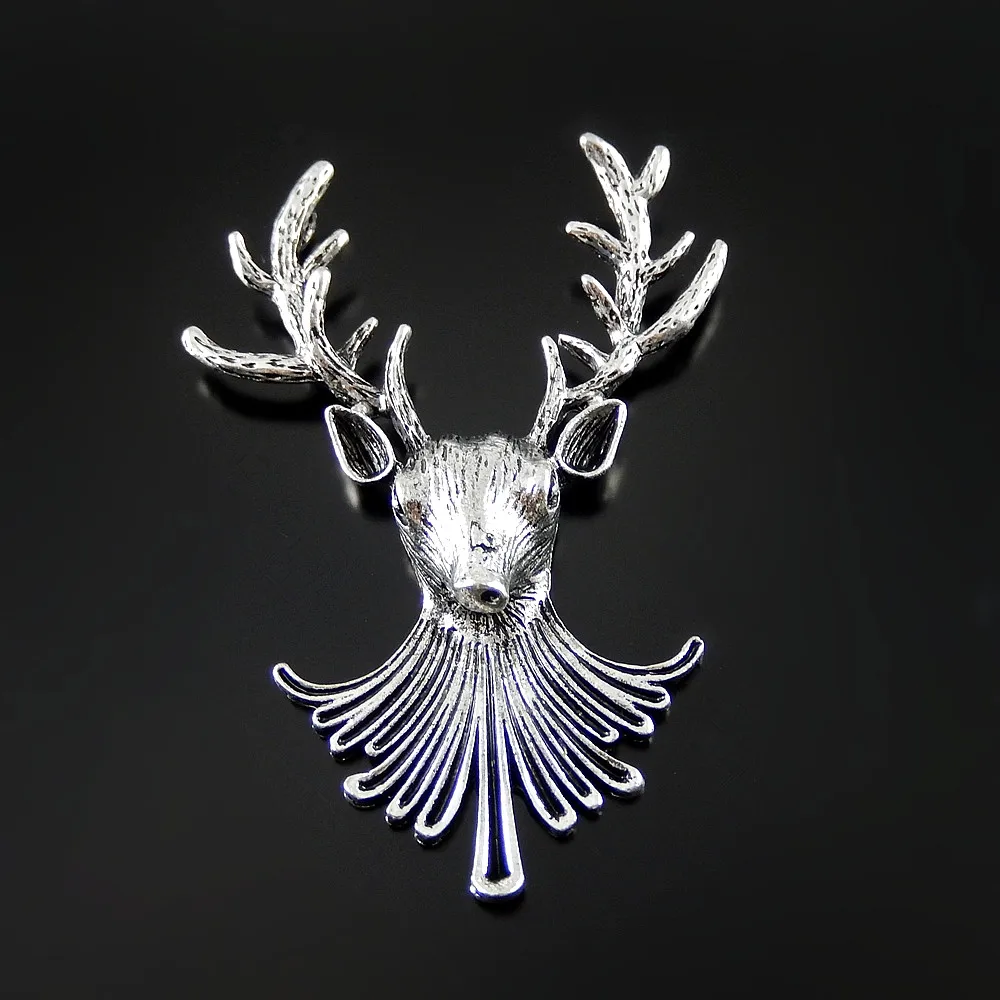 (4Pieces) Creative Alloy Deer Head Necklace Pendant Vintage Man Bracelet Charms 76*60mm Jewelry Findings Handmade Craft 51966
(4Pieces) Creative Alloy Deer Head Necklace Pendant Vintage Man Bracelet Charms 76*60mm Jewelry Findings Handmade Craft 51966