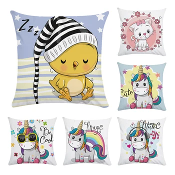 Fashion Cushion Covers 45*45cm Pillow Coussin De Salon Sofa unicorn owl pig Print Pillowcase Geometric Nordic Kussenhoes CR152
Fashion Cushion Covers 45*45cm Pillow Coussin De Salon Sofa unicorn owl pig Print Pillowcase Geometric Nordic Kussenhoes CR152