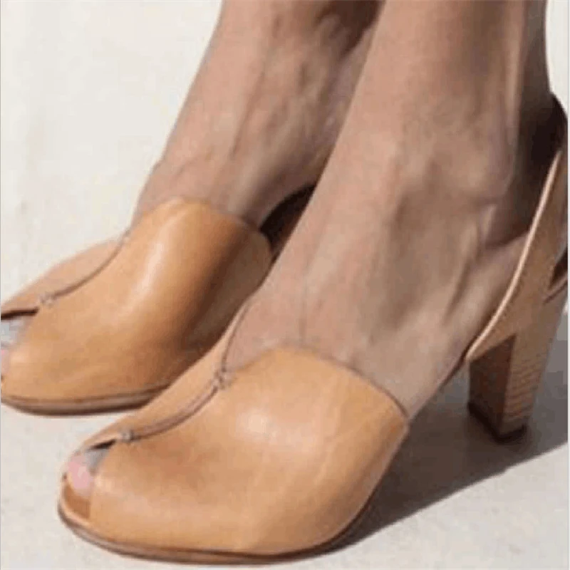 Oeak 2019 Fashion Thick Heel Strap Outside Party Shoes Sandalia Women's Pumps Leather Shallow Mouth
Oeak 2019 Fashion Thick Heel Strap Outside Party Shoes Sandalia Women's Pumps Leather Shallow Mouth