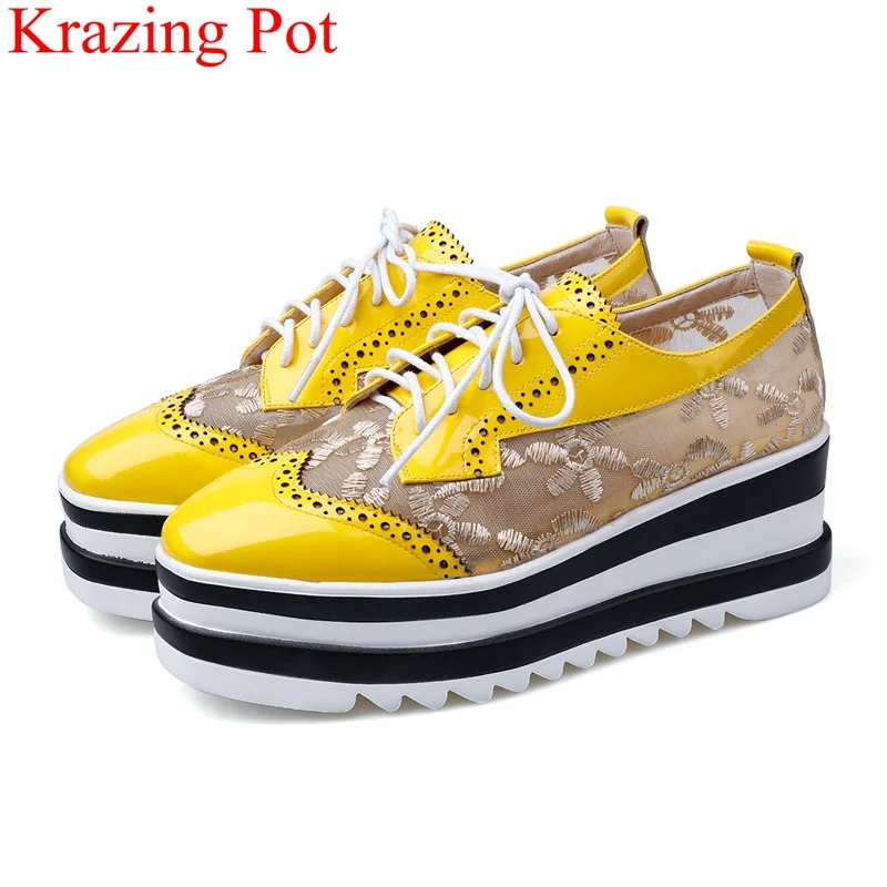 fashion lace up platform embroider high heels wedge women pumps square toe sneaker casual elegant big size Oxford shoe L5f5
fashion lace up platform embroider high heels wedge women pumps square toe sneaker casual elegant big size Oxford shoe L5f5