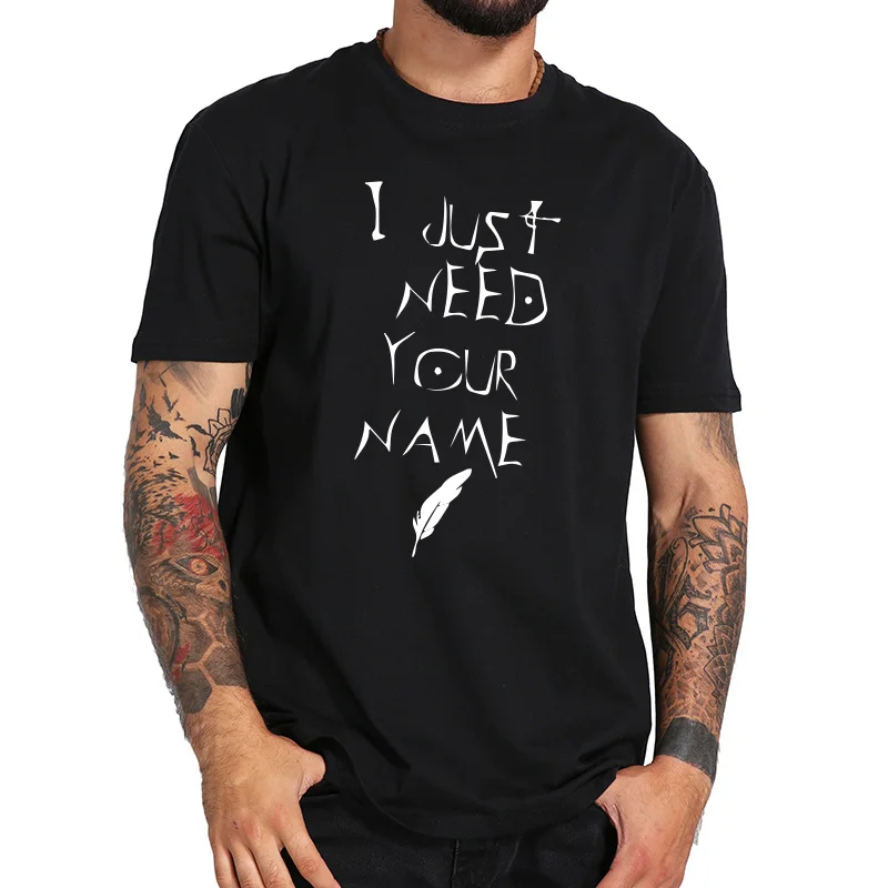 Death Note T shirt I Just Need Your Name Letter Print T-shirt Anime Breathable 100% Cotton Hip Hop Tee Shirt
Death Note T shirt I Just Need Your Name Letter Print T-shirt Anime Breathable 100% Cotton Hip Hop Tee Shirt