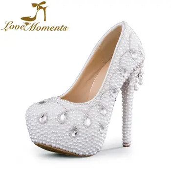 2018 Gorgeous Wedding Dress Shoes Pure White Pearl Women Party High Heel Anniversary Ceremony Event Pumps Rhinestone Heels
2018 Gorgeous Wedding Dress Shoes Pure White Pearl Women Party High Heel Anniversary Ceremony Event Pumps Rhinestone Heels