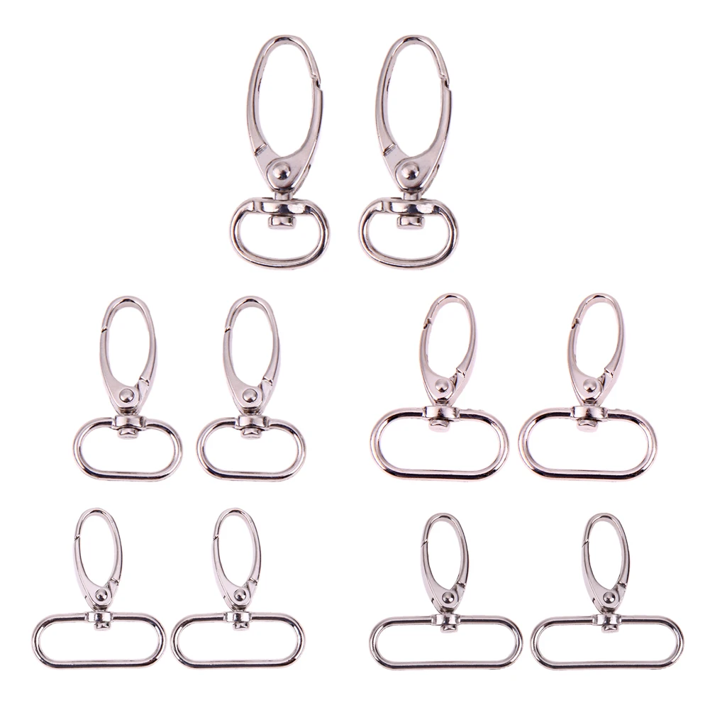 Silver Lobster Clasps Bag Clothes Accessories DIY Sewing Buckles Swivel D Key Clasp Keyring Snap Hook Bag Keychain 4pcs/set
Silver Lobster Clasps Bag Clothes Accessories DIY Sewing Buckles Swivel D Key Clasp Keyring Snap Hook Bag Keychain 4pcs/set