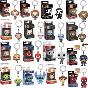 FUNKO POP Avengers: Endgame toy story 4 Pennywise Pocket Keychain Action Figures Game of Thrones Toy For Children Christmas Gift
FUNKO POP Avengers: Endgame toy story 4 Pennywise Pocket Keychain Action Figures Game of Thrones Toy For Children Christmas Gift
