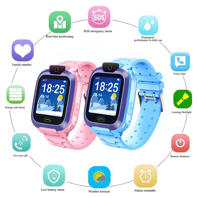DS65 IP67 Waterproof SmartWatch Multifunction Children Digital Wristwatch Phone Watch SOS Call Smart Watch for Apple IOS Android
DS65 IP67 Waterproof SmartWatch Multifunction Children Digital Wristwatch Phone Watch SOS Call Smart Watch for Apple IOS Android