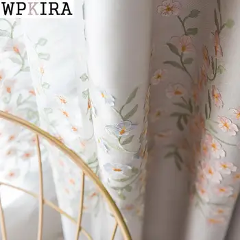 3D Embroidery Flower Curtains Tulle Blue Garden Cotton Linen Curtain for Living Room Bedroom Window Shade Curtain Gauze S143&30
3D Embroidery Flower Curtains Tulle Blue Garden Cotton Linen Curtain for Living Room Bedroom Window Shade Curtain Gauze S143&30