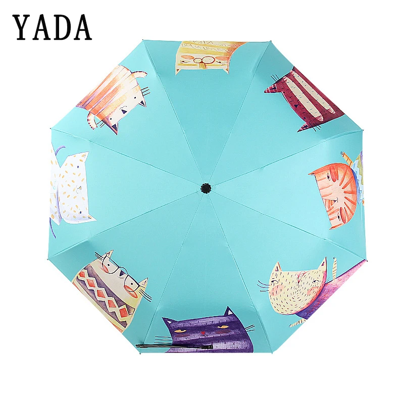 YADA 2019 Creative Cartoon Cat Umbrella Anti uv Sunny&Rainy Folding Umbrella For Women Windproof Designer Cat Umbrellas YS686
YADA 2019 Creative Cartoon Cat Umbrella Anti uv Sunny&Rainy Folding Umbrella For Women Windproof Designer Cat Umbrellas YS686