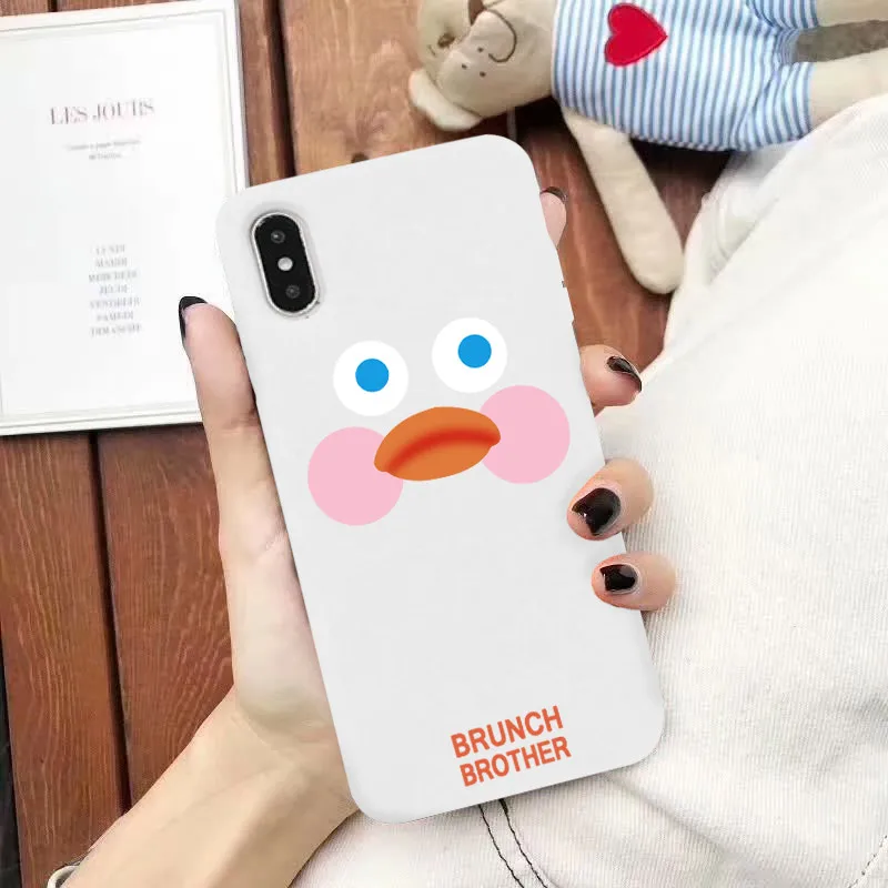 Мягкие чехлы GYKZ в Корейском стиле с изображением утки для iPhone 6 6s XS MAX XR X 8 7 Plus