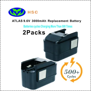 2PCS 3.0Ah rechargeable battery pack ATL9.6 NiMh Battery 9.6V Replacement ATLAS B9.6 BX9.6 BXS9.6MX9.6 Original Battery pack
2PCS 3.0Ah rechargeable battery pack ATL9.6 NiMh Battery 9.6V Replacement ATLAS B9.6 BX9.6 BXS9.6MX9.6 Original Battery pack