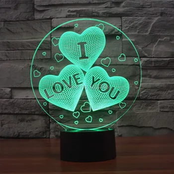 Free Shipping 7 Color changing I LOVE YOU Acrylic 3D Heart LED Night Light with USB charger table Lamp for valentine's day gift
Free Shipping 7 Color changing I LOVE YOU Acrylic 3D Heart LED Night Light with USB charger table Lamp for valentine's day gift