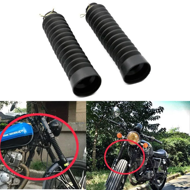 7.6" Norton Motorcycle Front Fork Cover Gaiters Gators Boot Shock Protector Dust Guard for TVS max100 Harley Yamaha Suzuki Honda
7.6" Norton Motorcycle Front Fork Cover Gaiters Gators Boot Shock Protector Dust Guard for TVS max100 Harley Yamaha Suzuki Honda