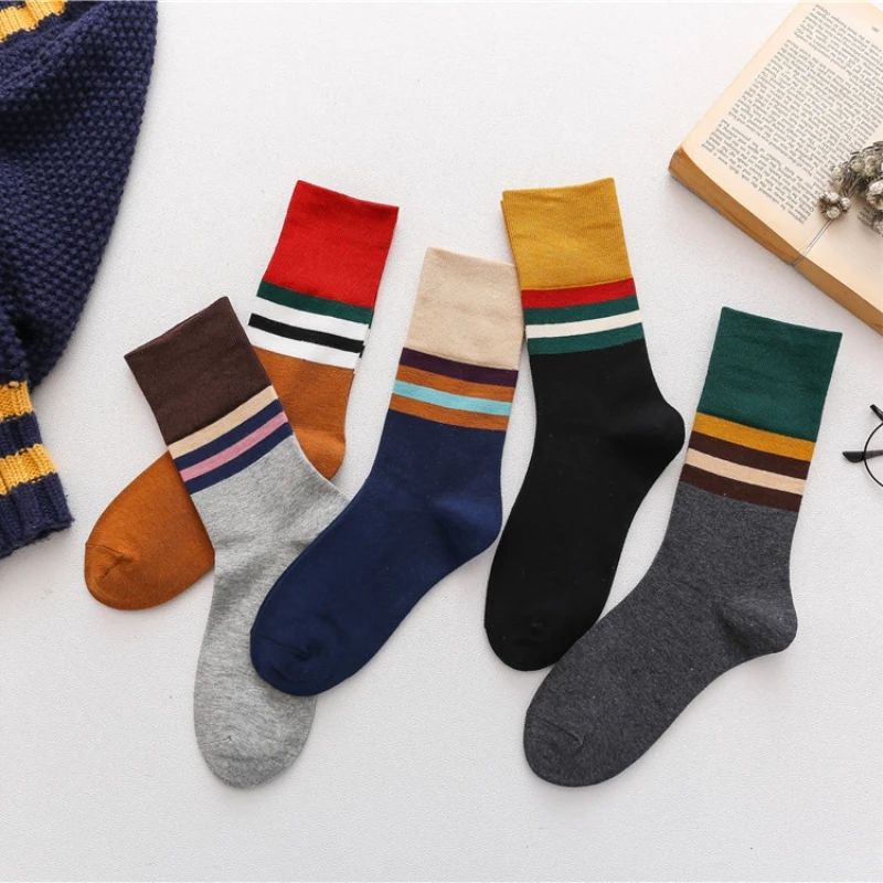 New Women Socks Autumn 5pair Striped Color Casual Breathable Women Fashion Ankle Socks For Women Winter
New Women Socks Autumn 5pair Striped Color Casual Breathable Women Fashion Ankle Socks For Women Winter