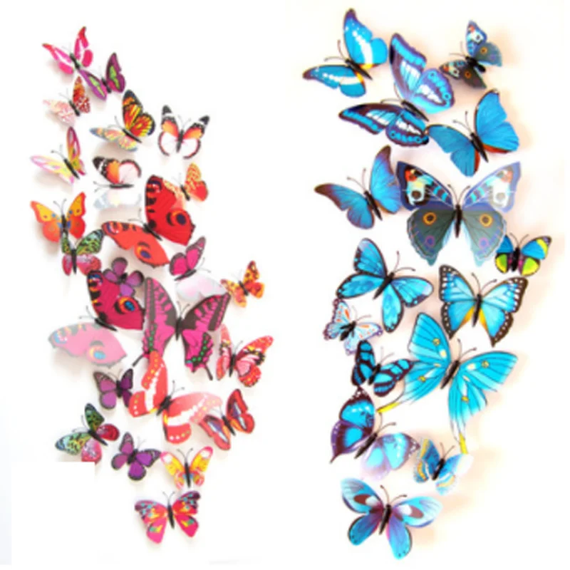 12Pcs 3D Butterfly Wall Sticker on the Wall Home Decor DIY Butterflies Fridge Magnet Stickers Room Decoration Poster Wallpaper
12Pcs 3D Butterfly Wall Sticker on the Wall Home Decor DIY Butterflies Fridge Magnet Stickers Room Decoration Poster Wallpaper