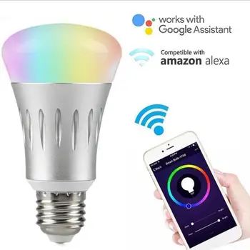 Magic RGB Smart WIFI Led Light Bulb 7W E27 Smart Home Bluetooth Lighting Lamp Color Dimmable with ALexa Google Home
Magic RGB Smart WIFI Led Light Bulb 7W E27 Smart Home Bluetooth Lighting Lamp Color Dimmable with ALexa Google Home
