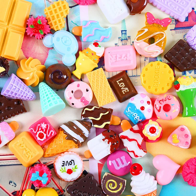 30Pieces/lot Slime Supplies Accessories Decoration For Slime Filler Resin Donut Food Cake Flowers Candy chocolate Ice Cream
30Pieces/lot Slime Supplies Accessories Decoration For Slime Filler Resin Donut Food Cake Flowers Candy chocolate Ice Cream