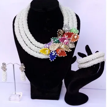 4UJewelry Indian Jewelry Sets Three Layers With Colorful Beaded Flowers Crystal Bridal Necklace Set free Shipping 2019 3 Pcs New
4UJewelry Indian Jewelry Sets Three Layers With Colorful Beaded Flowers Crystal Bridal Necklace Set free Shipping 2019 3 Pcs New
