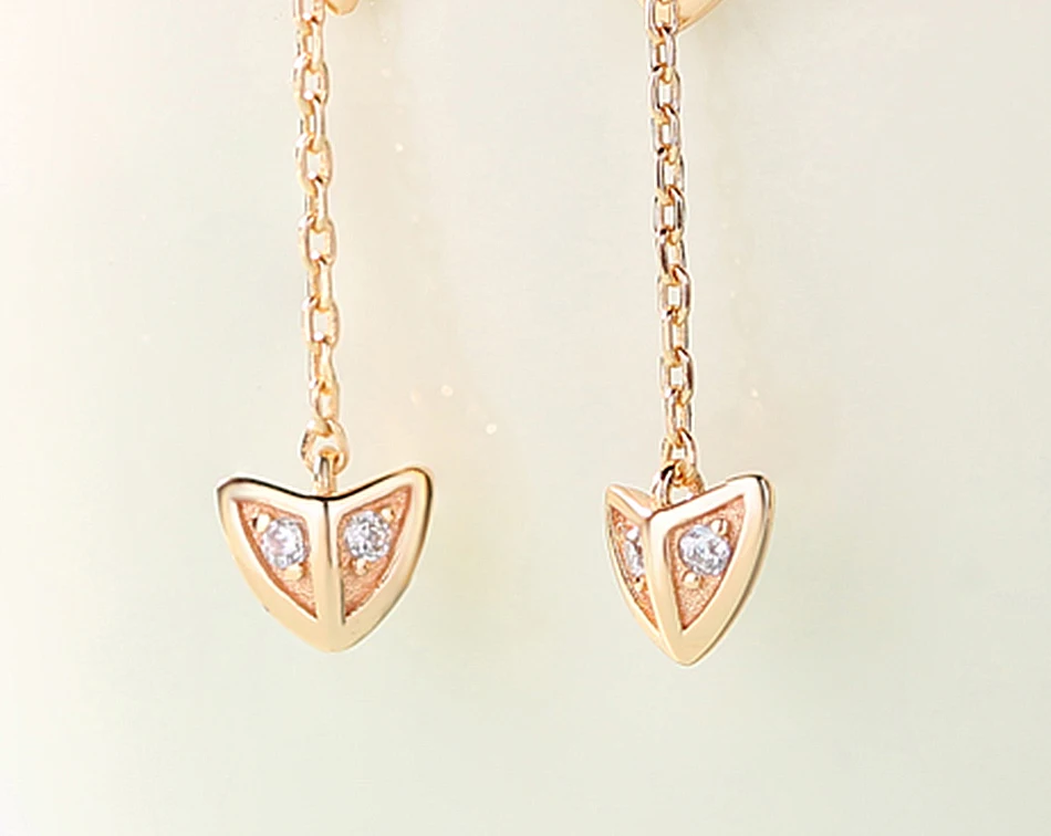 ALLNOEL Real 925 Sterling Silver Jewelry Set Cupid Love Arrow Heart Necklace Long Earrings Ring For Women Anniversary Party Gift (14)