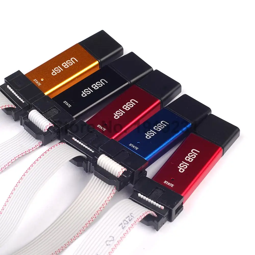 Программатор USBASP USBISP AVR USB-программатор ATMEGA8 ATMEGA128 с поддержкой Win7 64K крышкой 5 шт. |