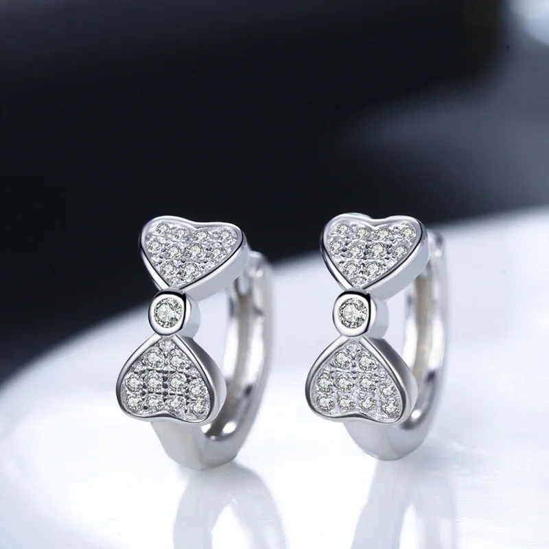 LEKOFO New Luxury Bow Cubic Zirconia Small Stud Earrings Fashion Jewelry 925 Sterling Silver Crystal Earrings For Women
LEKOFO New Luxury Bow Cubic Zirconia Small Stud Earrings Fashion Jewelry 925 Sterling Silver Crystal Earrings For Women