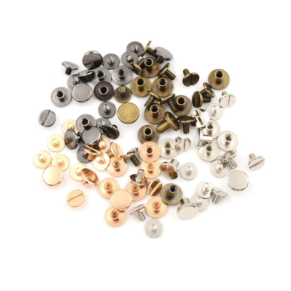 10set/Lot Gold 5/6.5/8mm Solid Brass Button Screws Stud Screw Nail Screwback For Leather Rivet Belt DIY Optional
10set/Lot Gold 5/6.5/8mm Solid Brass Button Screws Stud Screw Nail Screwback For Leather Rivet Belt DIY Optional