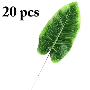 20PCS Artificial Leaf Lifelike Banana Leaf Decorative Fake Leaf Artificial Plant Hawaiian Party Decor Supplies DIY Accessories
20PCS Artificial Leaf Lifelike Banana Leaf Decorative Fake Leaf Artificial Plant Hawaiian Party Decor Supplies DIY Accessories