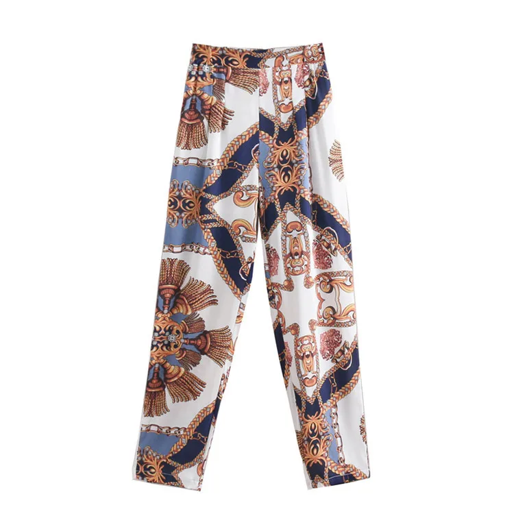 Newest women retro print harem pants pleated elastic waist European style female full length fashion trousers pantalones
Newest women retro print harem pants pleated elastic waist European style female full length fashion trousers pantalones