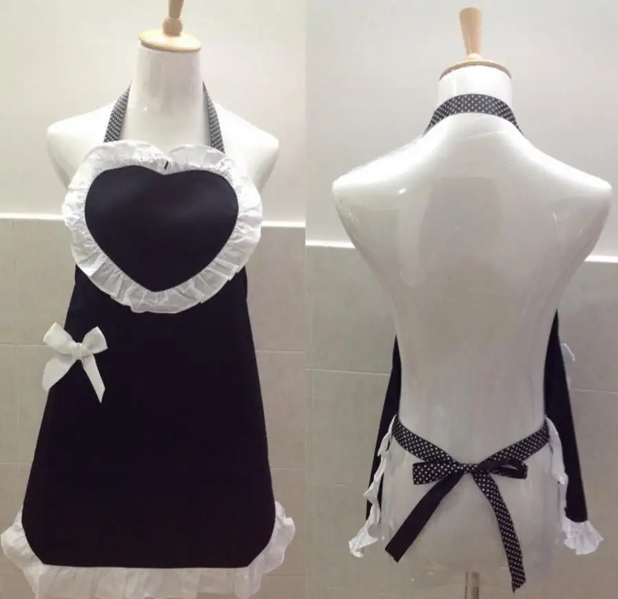 Free shipping product han edition style black and white lace bowknot princess apron with love Nail beauty work apron
Free shipping product han edition style black and white lace bowknot princess apron with love Nail beauty work apron