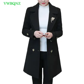 2018 New Women Wool Coat Long Slim Woolen Coats Women's Winter Jackets double-breasted Plus size red Female Warm Coats 5XL A899
2018 New Women Wool Coat Long Slim Woolen Coats Women's Winter Jackets double-breasted Plus size red Female Warm Coats 5XL A899