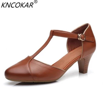 KNCOKAR 2018 summer new top layer cowhide restoring ancient ways thick heel comfortable high-heeled shoes
KNCOKAR 2018 summer new top layer cowhide restoring ancient ways thick heel comfortable high-heeled shoes