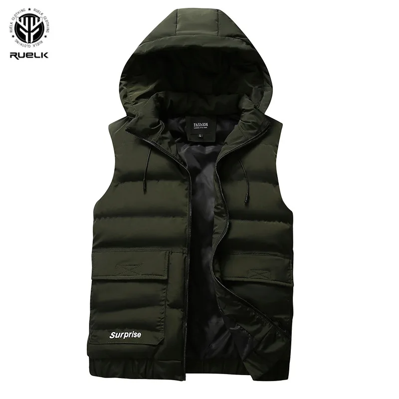 RUELK Winter Men Pocket Hooded Vests 2019 New Arrival Male Sleeveless Vest Coats Men's Sleeveless Vests Jacket
RUELK Winter Men Pocket Hooded Vests 2019 New Arrival Male Sleeveless Vest Coats Men's Sleeveless Vests Jacket