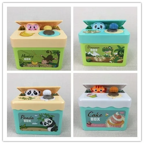 2019 Hot Sale Blue AutoMated Cat Panda Monkey Dinosaur Steal Coin Piggy Bank Moneybox Money Saving Box Gifts Toys For Children
2019 Hot Sale Blue AutoMated Cat Panda Monkey Dinosaur Steal Coin Piggy Bank Moneybox Money Saving Box Gifts Toys For Children