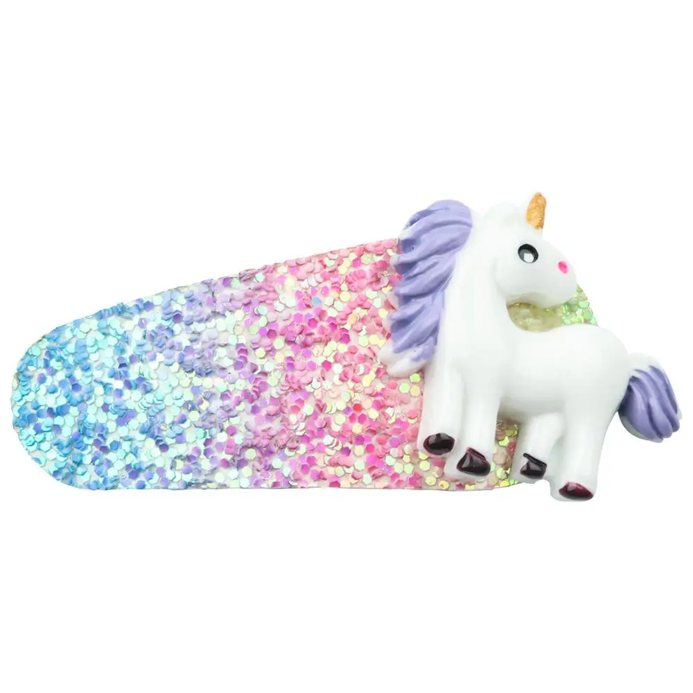 Hot Sale Cartoon Unicorn Hairclip Hairpins Glitter Gradiente Hair Clips For Hair Girls/KIDS Favorite Party Hair Decoration
Hot Sale Cartoon Unicorn Hairclip Hairpins Glitter Gradiente Hair Clips For Hair Girls/KIDS Favorite Party Hair Decoration