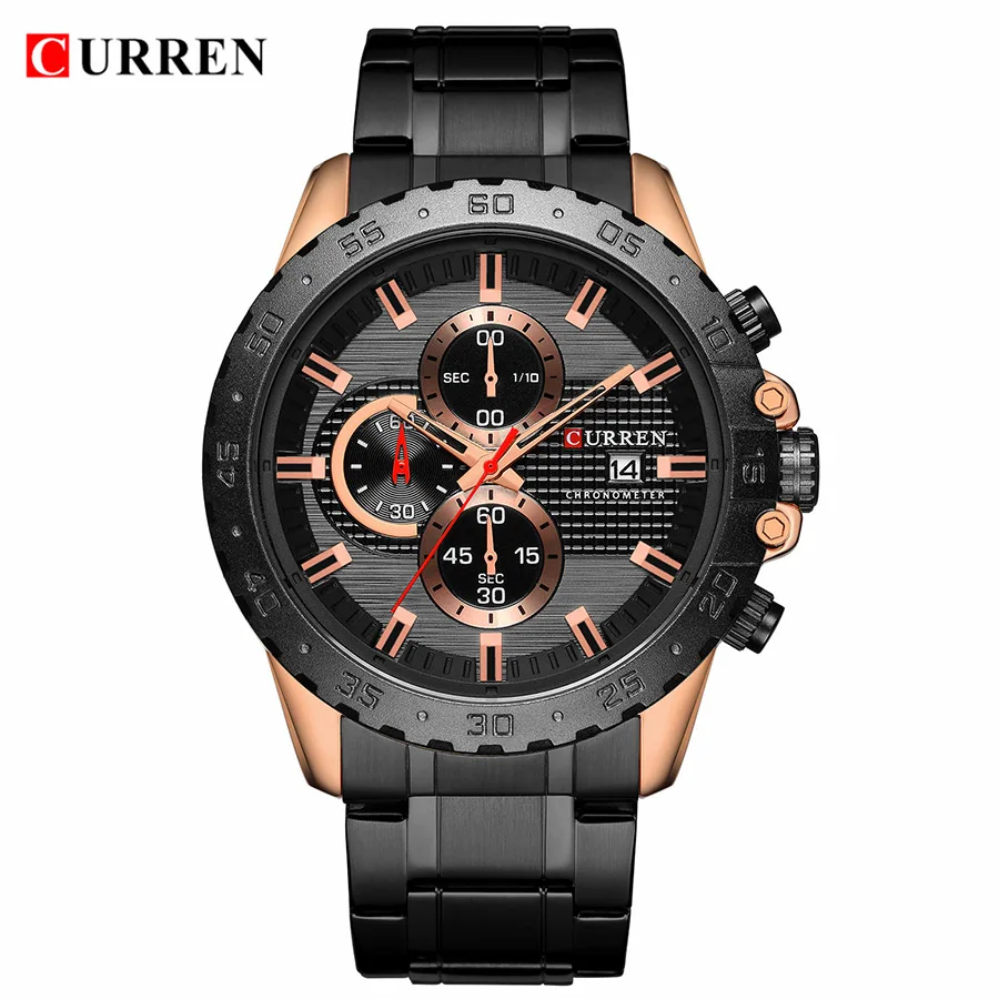 Curren Mens Watches Top Brand Luxury Stainless Steel Chronograph Men's Wristwatch Clock Quartz Men Watches 2019 Luxury Brand
Curren Mens Watches Top Brand Luxury Stainless Steel Chronograph Men's Wristwatch Clock Quartz Men Watches 2019 Luxury Brand