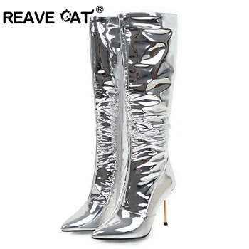 REAVE CAT 2018 Shoes woman Mid-calf boots Autumn winter boot Fur Pointed toe Female mujer botas Solid Thin Heel Zipper A922
REAVE CAT 2018 Shoes woman Mid-calf boots Autumn winter boot Fur Pointed toe Female mujer botas Solid Thin Heel Zipper A922