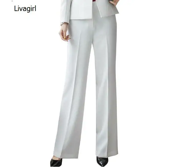 Fashion Summer Women Wide Leg Pants plus size Occupation OL autumn new Korean office ladies Slim Mid waist Trousers Black White
Fashion Summer Women Wide Leg Pants plus size Occupation OL autumn new Korean office ladies Slim Mid waist Trousers Black White