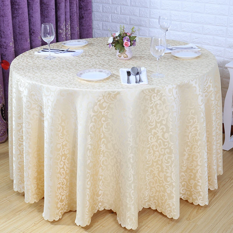 High Quality Jacquard Round Hotel Table Cloth Polyester Plant Printing Decorative Design Banquet Round Table Covers for Wedding
High Quality Jacquard Round Hotel Table Cloth Polyester Plant Printing Decorative Design Banquet Round Table Covers for Wedding
