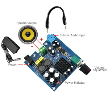 Amplificador Audio Subwoofer Mini Power Amplifier TPA3116D2 100W Mono Digital Home Amplifiers DIY For Music Home Theater
Amplificador Audio Subwoofer Mini Power Amplifier TPA3116D2 100W Mono Digital Home Amplifiers DIY For Music Home Theater
