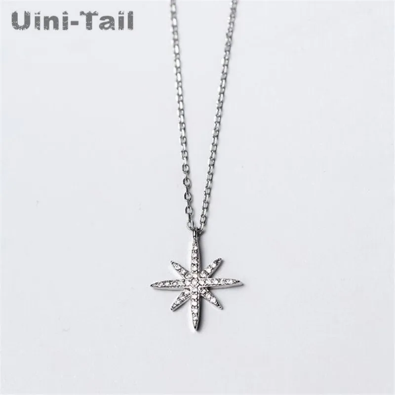 Uini-Tail hot new 925 sterling silver star necklace beautiful temperament personality fashion rice necklace with accessories
Uini-Tail hot new 925 sterling silver star necklace beautiful temperament personality fashion rice necklace with accessories