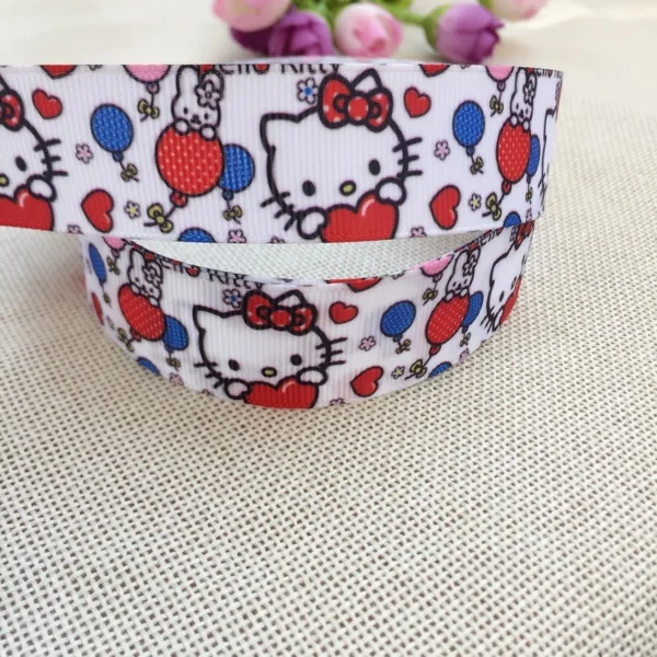 1 "25MM new 5 yard Cartoon hello kitty cat printing rib ribbon Diy hair accessories packaging materials clothing accessories
1 "25MM new 5 yard Cartoon hello kitty cat printing rib ribbon Diy hair accessories packaging materials clothing accessories