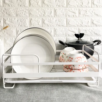 Two Tier Iron Art Drain Dish Rack Bowl Cup Chopsti Multifunction Storage Shelf Rack Organizer Holder for Kitchen Storage Tools
Two Tier Iron Art Drain Dish Rack Bowl Cup Chopsti Multifunction Storage Shelf Rack Organizer Holder for Kitchen Storage Tools