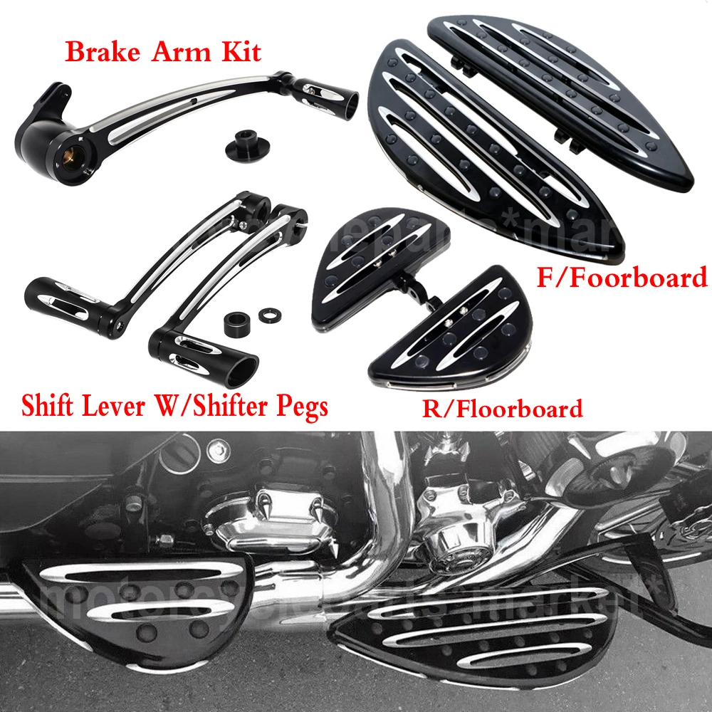 NEW CNC Cut Rear & Front Floorboard Foot Peg Brake Arm Kit Shift Lever W/ Peg For Harley Touring 2008-2013 2014 2015 2016
NEW CNC Cut Rear & Front Floorboard Foot Peg Brake Arm Kit Shift Lever W/ Peg For Harley Touring 2008-2013 2014 2015 2016
