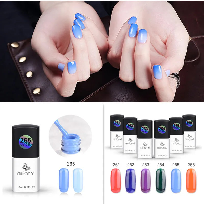 MiFanXi Color Series Temperature Color Changable Soak Off UV Gel Lacquer Manicure Nail DIY Art Varnish
MiFanXi Color Series Temperature Color Changable Soak Off UV Gel Lacquer Manicure Nail DIY Art Varnish