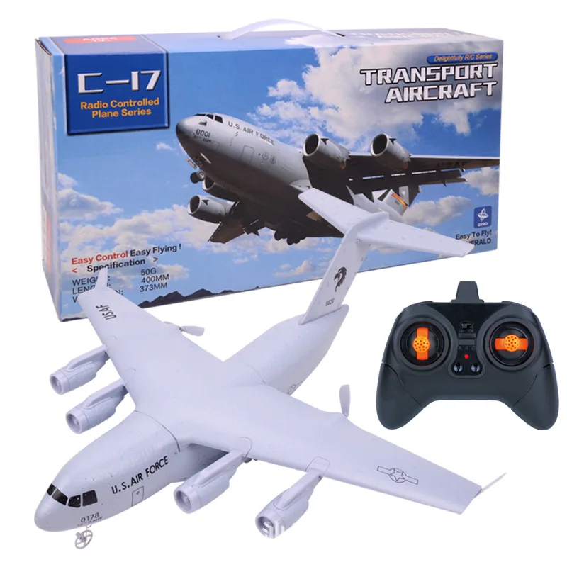 RC Transport C-17 C17 Airplane Fixed-wing Drop-proof 373mm Wingspan Inserted EPP Remote Control Aircraft Toys
RC Transport C-17 C17 Airplane Fixed-wing Drop-proof 373mm Wingspan Inserted EPP Remote Control Aircraft Toys