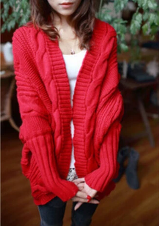 Spring Autumn 7Colors Coarse Wool Cardigans Women Brand Fashion Full Batwing Sleeve Sweaters Casual Women Clothing Fast shipping
Spring Autumn 7Colors Coarse Wool Cardigans Women Brand Fashion Full Batwing Sleeve Sweaters Casual Women Clothing Fast shipping