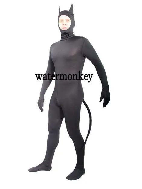 

Watermonkey Brand Unisex Animal modeling Fullbody Lycra Spandex Zentai Bodysuit Sexy Adult Fancy Zentai Suit with ears tail