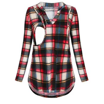 Dollplus Maternity Clothes Long Sleeve Plaid Nursing Top Pregnant Shirt Tops Pregnancy Blouse Breastfeeding Clothes Shirts
Dollplus Maternity Clothes Long Sleeve Plaid Nursing Top Pregnant Shirt Tops Pregnancy Blouse Breastfeeding Clothes Shirts